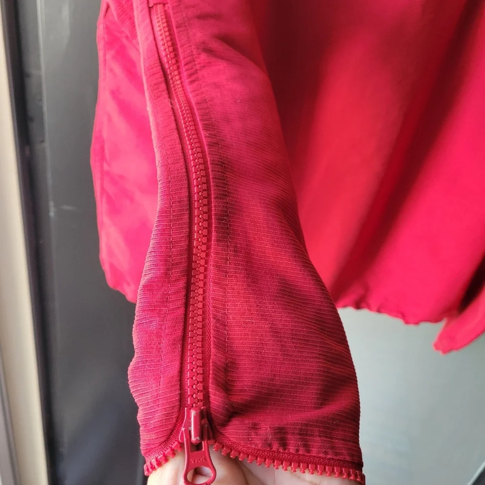 VINTAGE Tommy Hilfiger Tommy 90's/Y2K Red Anorak Jacket Size XS Hooded Zipper - Picture 5 of 16